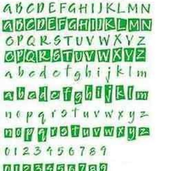 Sizzix Sizzlits 35-die BOXED BRUSH alphabet dies with storage case - Picture 1 of 7